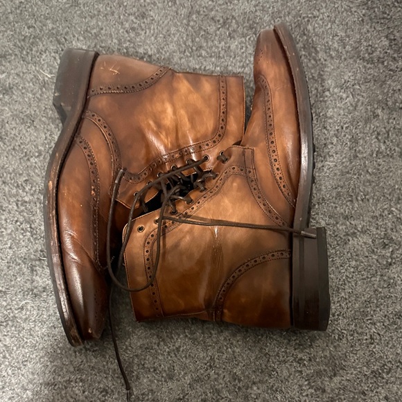 Taft Chestnut Brogue Men's Boots - Picture 4 of 4